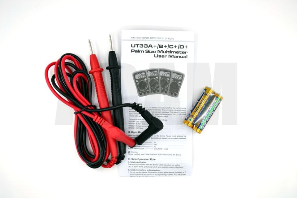 UT33D+ Dijital Multimetre AC/DC