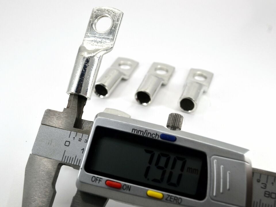 20 Adet Sıkmalı Kablo Pabucu Bakır 35mm M8 Kalaylı Skp MT-SKP35M8