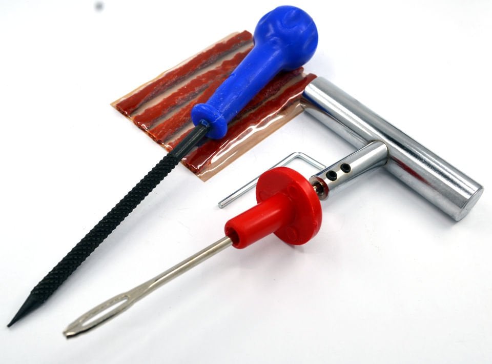 Oto Lastik Tamir Aleti Fitil Atma Seti Alyanlı Metal Sap