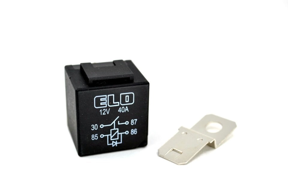 12V 40A Mini Röle 4 Fişli Diyotlu Röle ELO 710140113