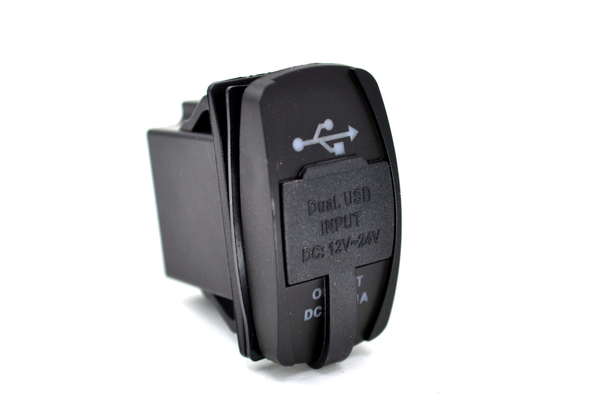 12V 24V DC USB 3,1A Şarj Port Dikdörtgen Kırmızı Işık MT-SK51