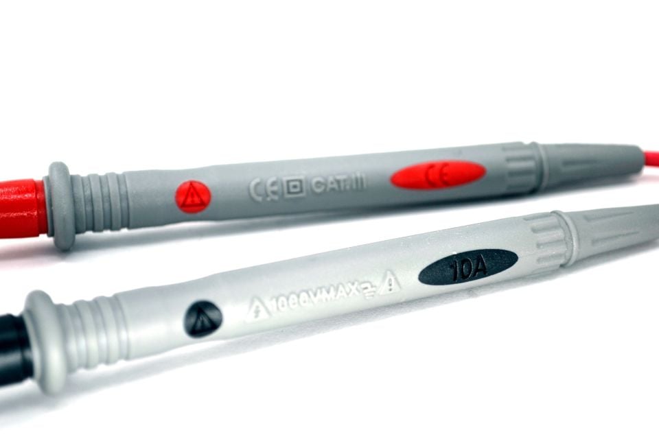 İnce Uçlu Multimetre Avometre Prob Kablosu 1000V CATIII CE MT-PR01