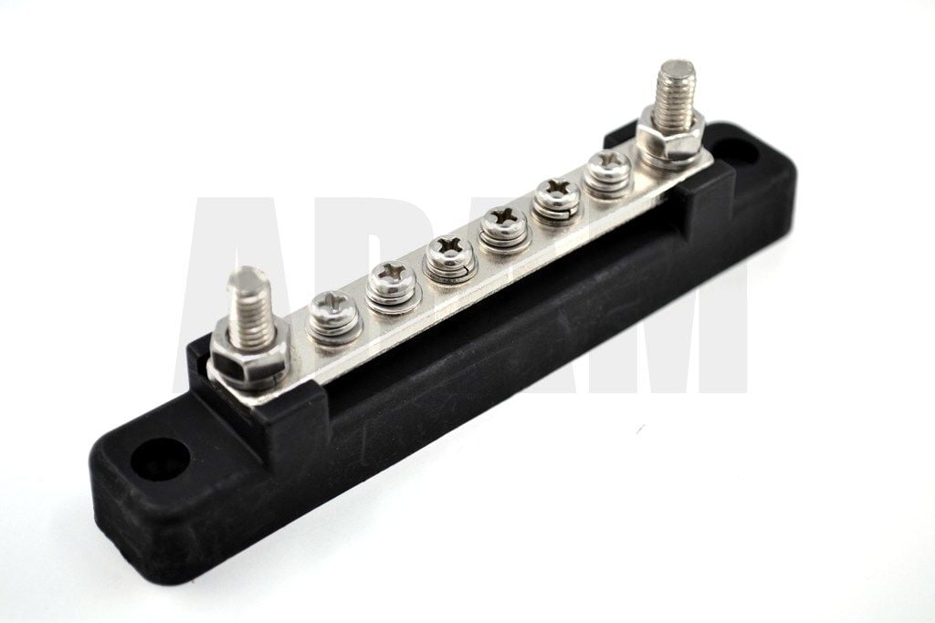 Kısa Şase Terminali 100A 6 Vidalı 2XM6 Kutuplu MT-ST100