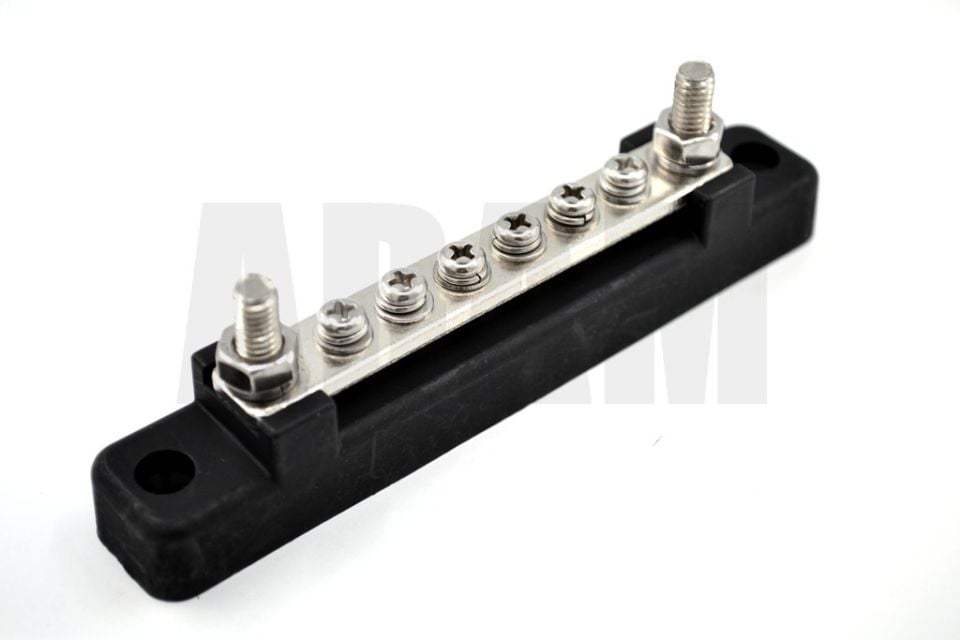 Kısa Şase Terminali 100A 6 Vidalı 2XM6 Kutuplu MT-ST100