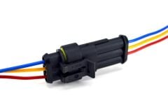 1 Takım 3 Kablolu Süper Seal Erkek Dişi Elektrik Bağlantı Soketi MT-10