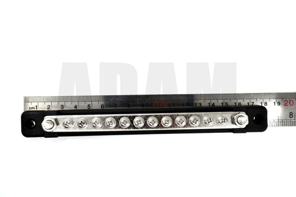 Uzun Şase Terminali 150A 12 Vidalı 2XM6 Kutuplu Busbar Güç Dağıtım Bloğu MT-ST150AU
