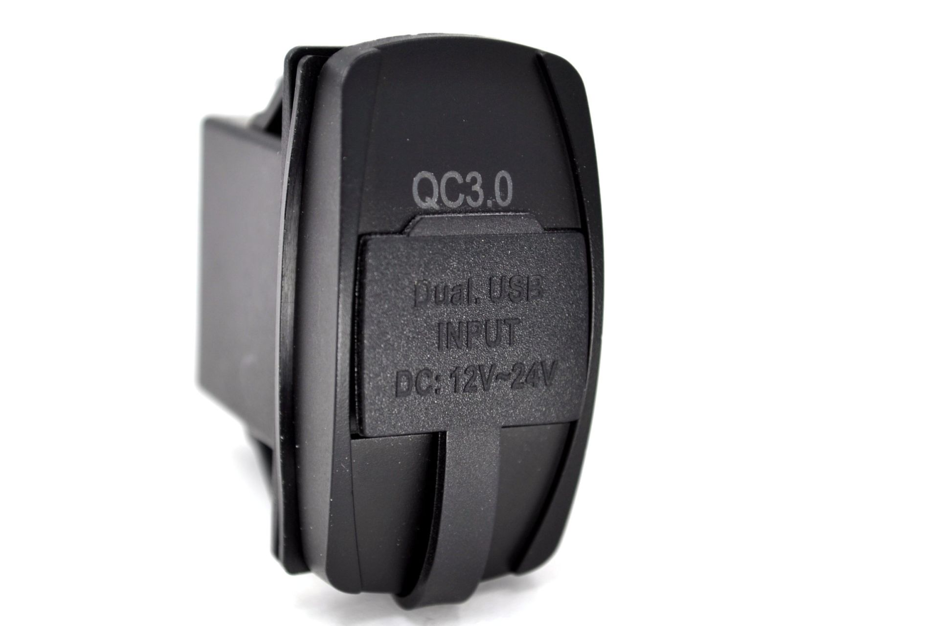 12V 24V DC USB QC3.0 Type-C PD Şarj Port Dikdörtgen Mavi Işık ENG PRO PB1132