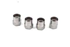 4 Adet Aluminyum Sibop Kapağı Köşeli Krom