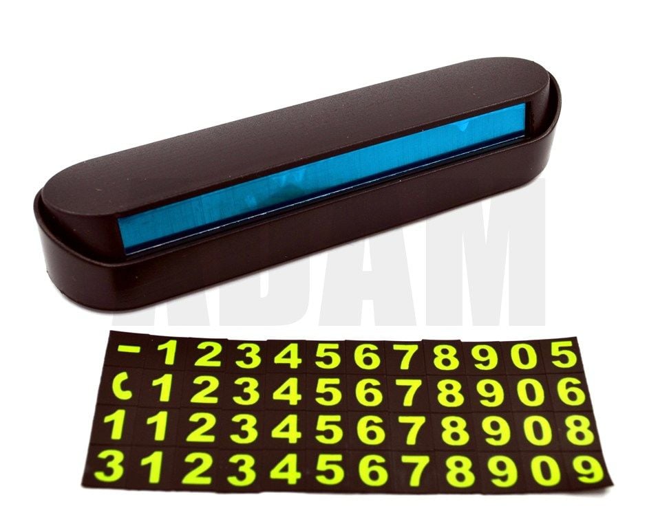 Cam İçi Kapanabilen Araç Numaratör Telefon Numaratik Fosforlu