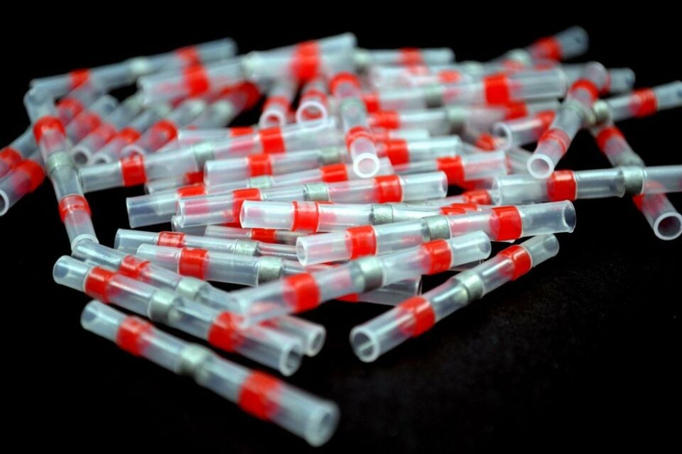 100Ad. Lehimli Kablo Birleştirici Daralan Makaronlu Ekmuf 0,50-1,50 Kırmızı MT-EK02