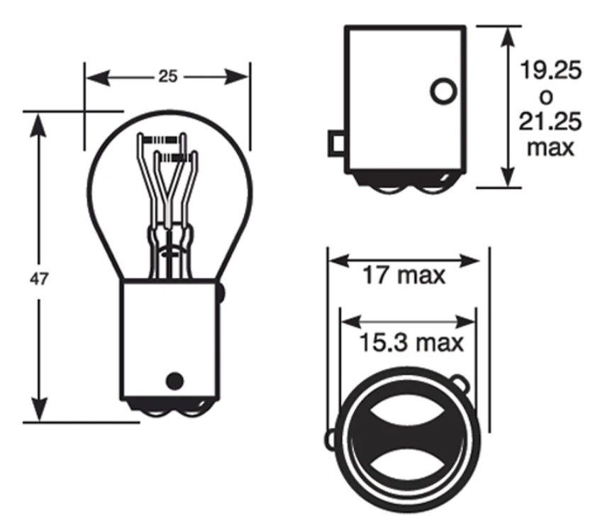 10 Adet 12V 21/5W 1016 Turuncu Sinyal Ampul Çift Duy Yakın Tırnak