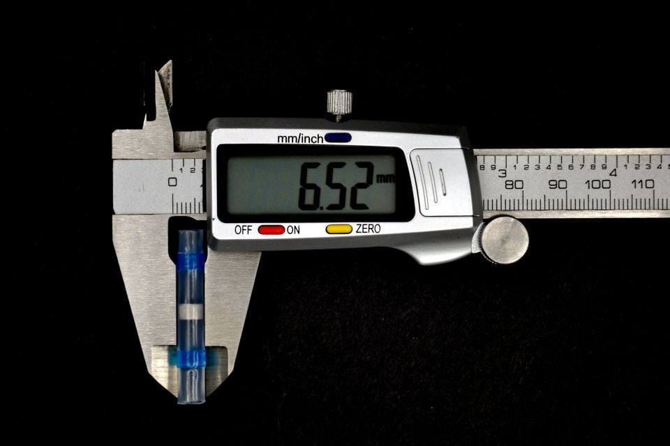 100Ad. Lehimli Kablo Birleştirici Daralan Makaronlu Ekmuf 1,50-2,50 Mavi MT-EK03