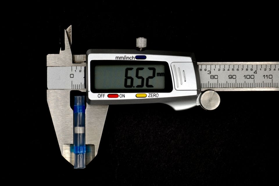 100Ad. Lehimli Kablo Birleştirici Daralan Makaronlu Ekmuf 1,50-2,50 Mavi MT-EK03