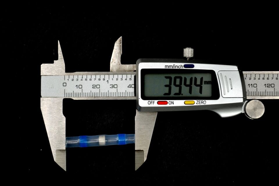 100Ad. Lehimli Kablo Birleştirici Daralan Makaronlu Ekmuf 1,50-2,50 Mavi MT-EK03