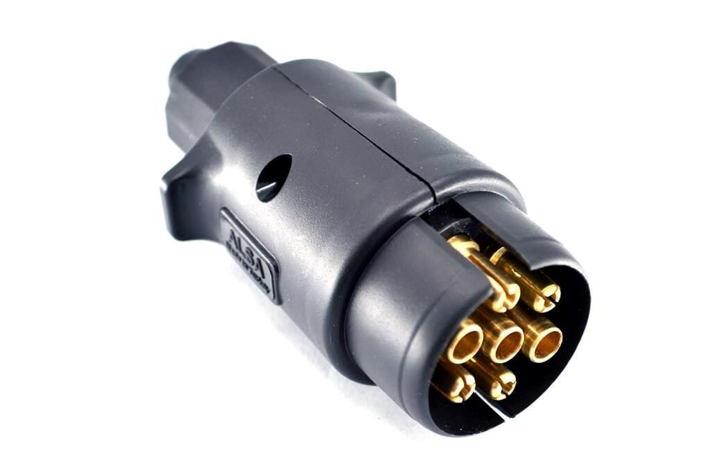 Plastik 7 Li Erkek Römork Fişi Prinç Terminalli