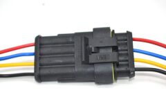 1 Takım 4 Kablolu Süper Seal Erkek Dişi Elektrik Bağlantı Soketi MT-11