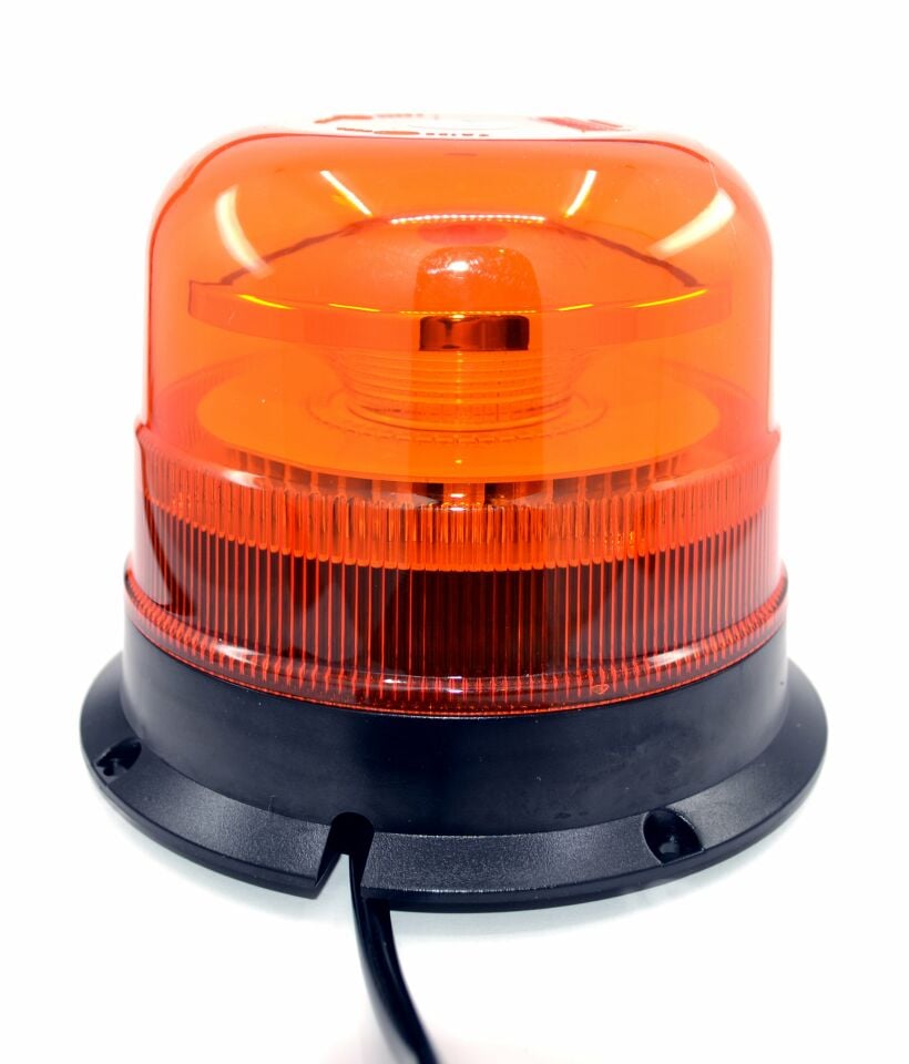 Turuncu Tepe Lambası Mıknatıslı 10 Çakar Fonksiyonlu 12V 24V