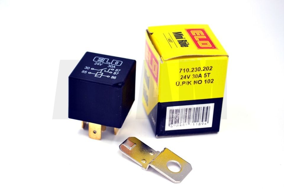 24V 30A Mini Röle 5 Fişli