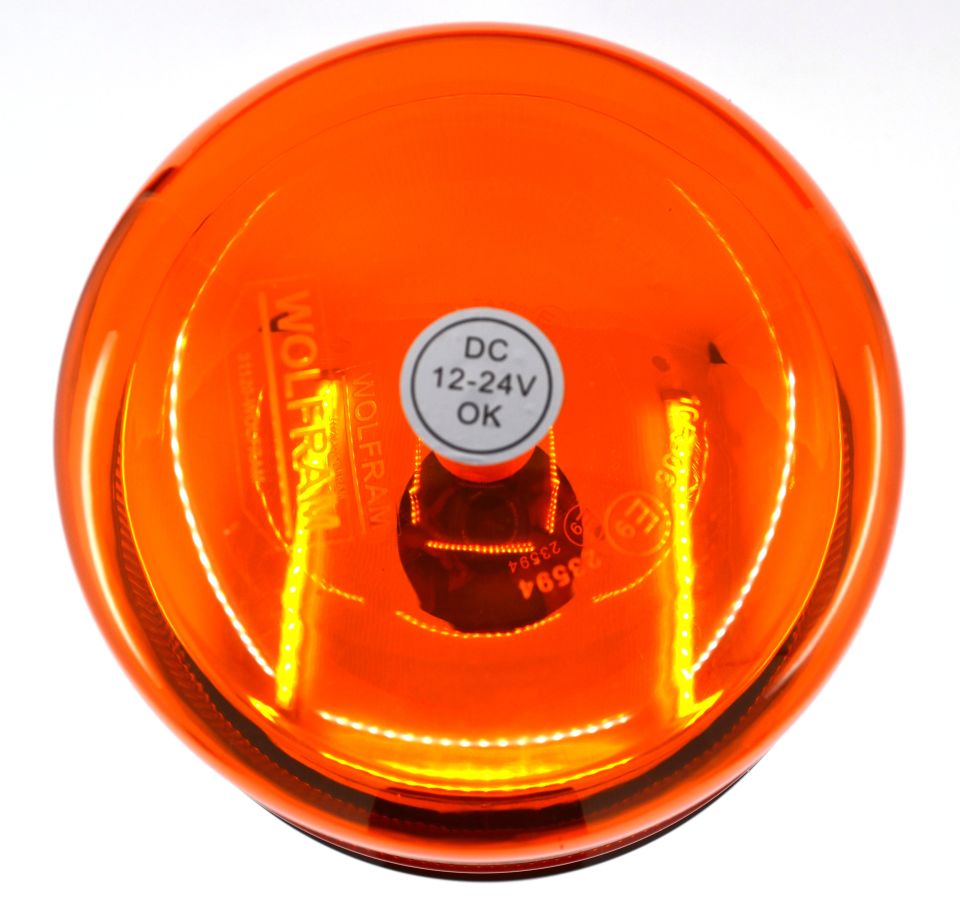 Turuncu Tepe Lambası Körüklü Soketli 10 Çakar Fonksiyonlu 12V 24V LED