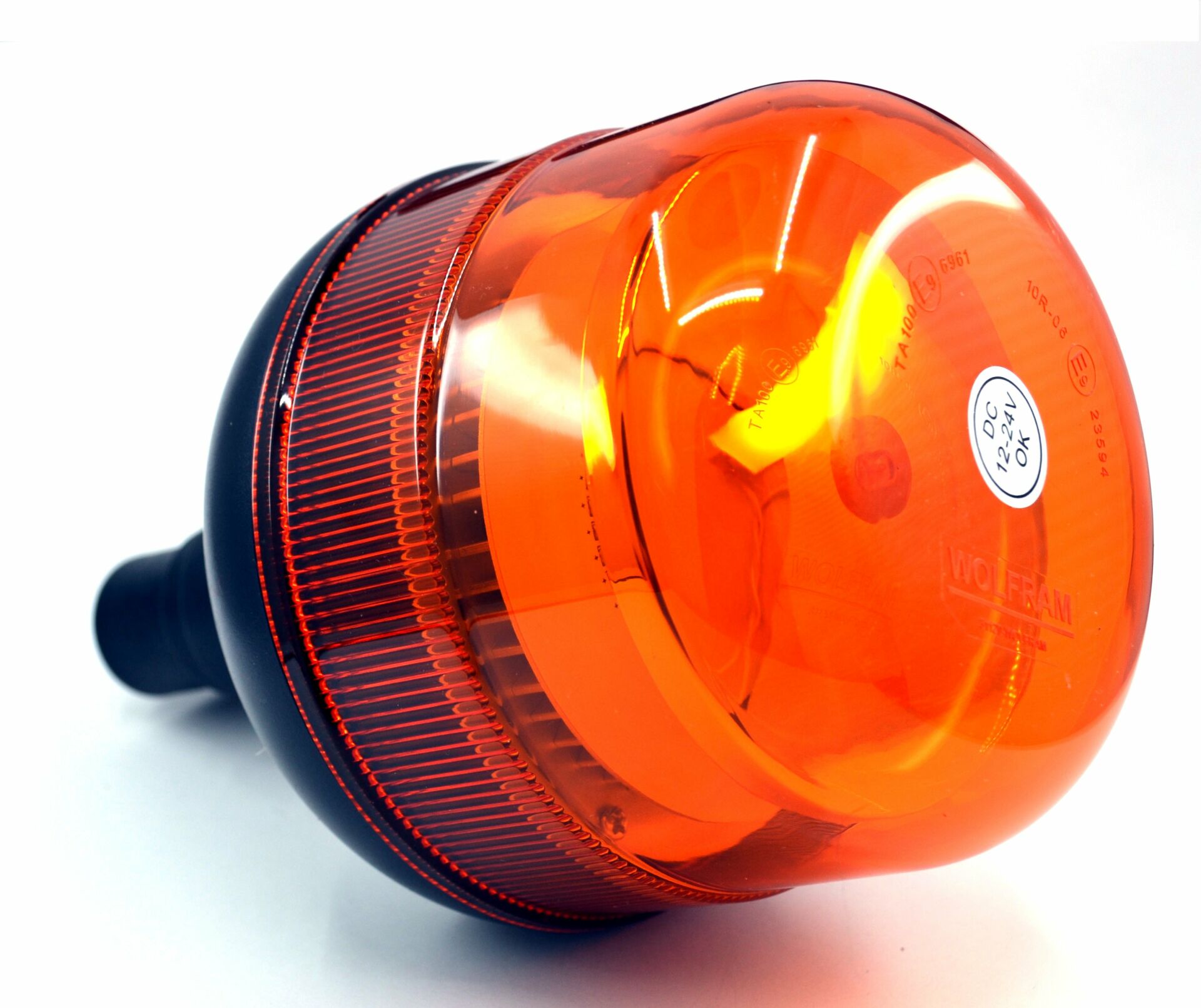 Turuncu Tepe Lambası Körüklü Soketli 10 Çakar Fonksiyonlu 12V 24V LED