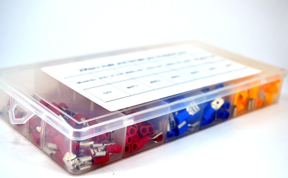 SKP Kablo Ucu Seti Karışık Kutulu 200Ad. 6,3 Erkek Dişi Fiş Takım MT-SET03