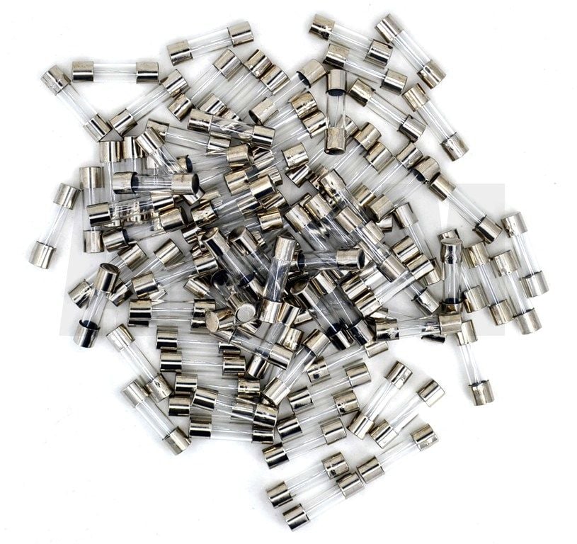 100 Adet 20 Amper Mini Cam Sigorta 20A 5X20mm MT-CAM2020