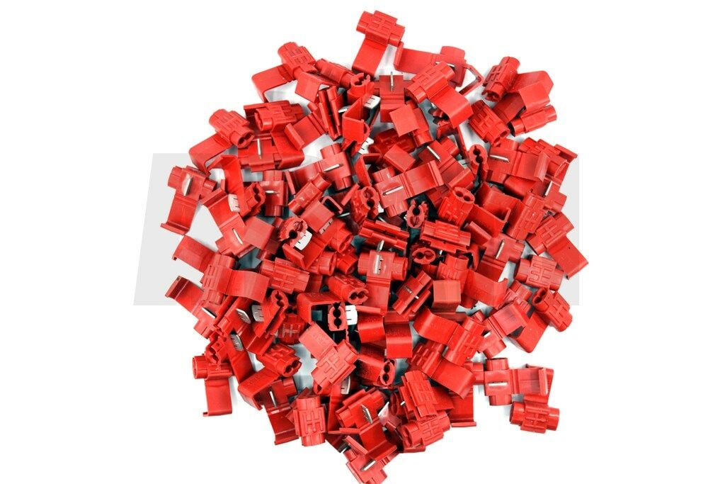 100 Adet Kırmızı 0,50mm-1mm Hızlı Kablo Ekleme Devre Alma Konnektörü MT-DAK