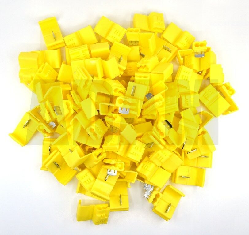 100 Adet Sarı 4mm-6mm Hızlı Kablo Ekleme Devre Alma Konnektörü MT-DAS