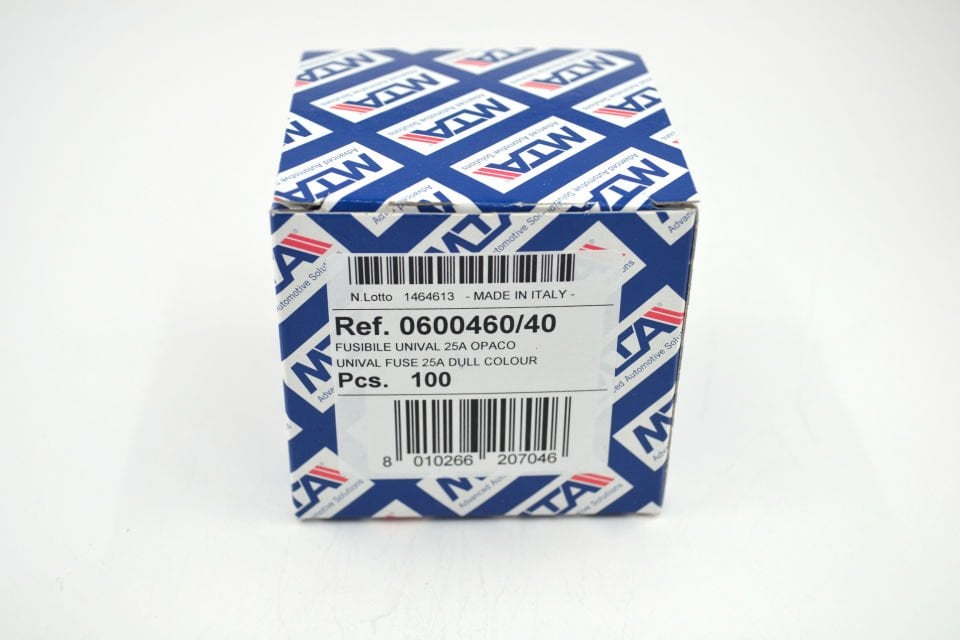 100 Adet 25 Amper Beyaz Standart Bıçak Sigorta 25A