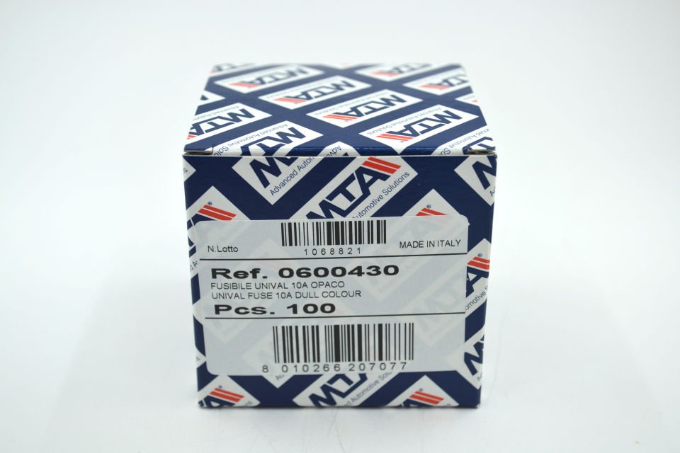 100 Adet 10 Amper Kırmızı Standart Bıçak Sigorta 10A