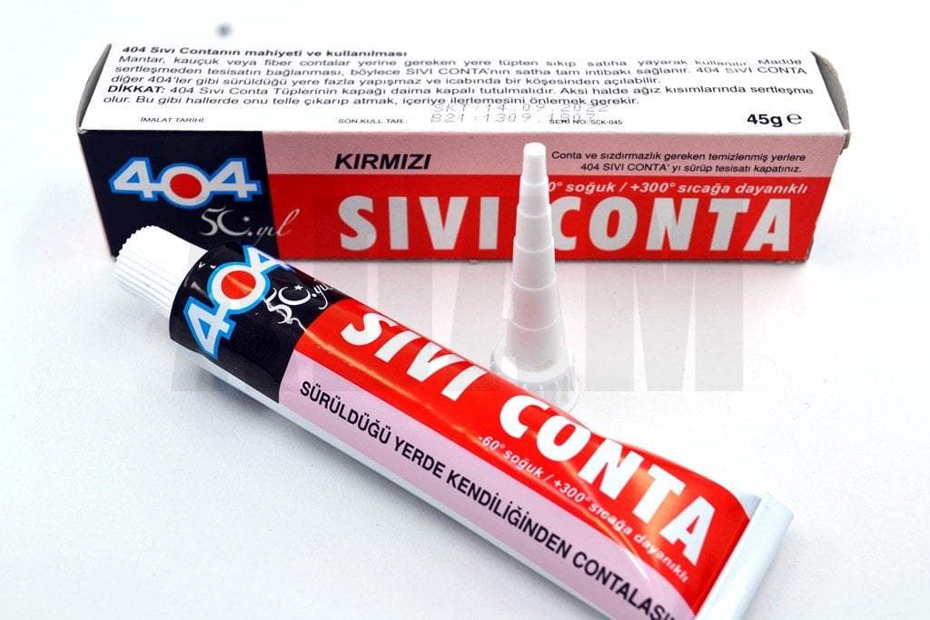 Kırmızı Sıvı Conta 45Gr Tüp +300C°