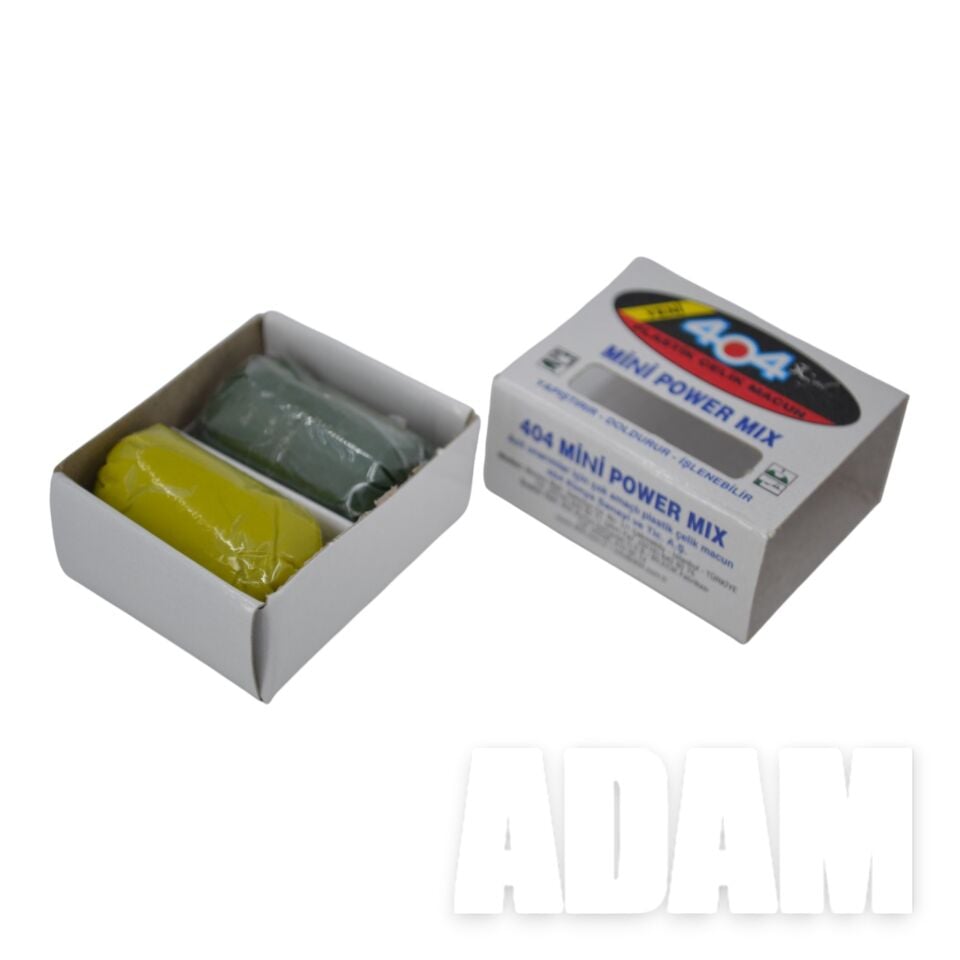 Power Mix Plastik Çelik Macun Yapıştırıcı 40Gr. Mavi-Sarı