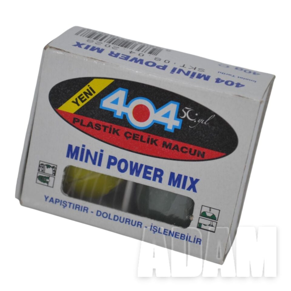Power Mix Plastik Çelik Macun Yapıştırıcı 40Gr. Mavi-Sarı