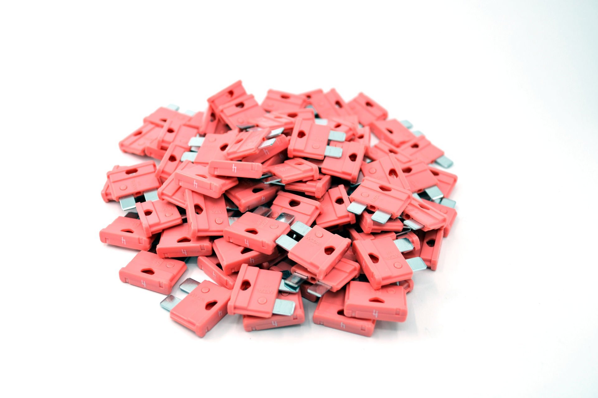 100 Adet 4 Amper Pembe Standart Bıçak Sigorta 4A