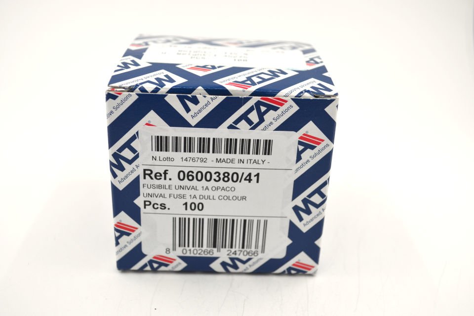 100 Adet 1 Amper Siyah Standart Bıçak Sigorta 1A