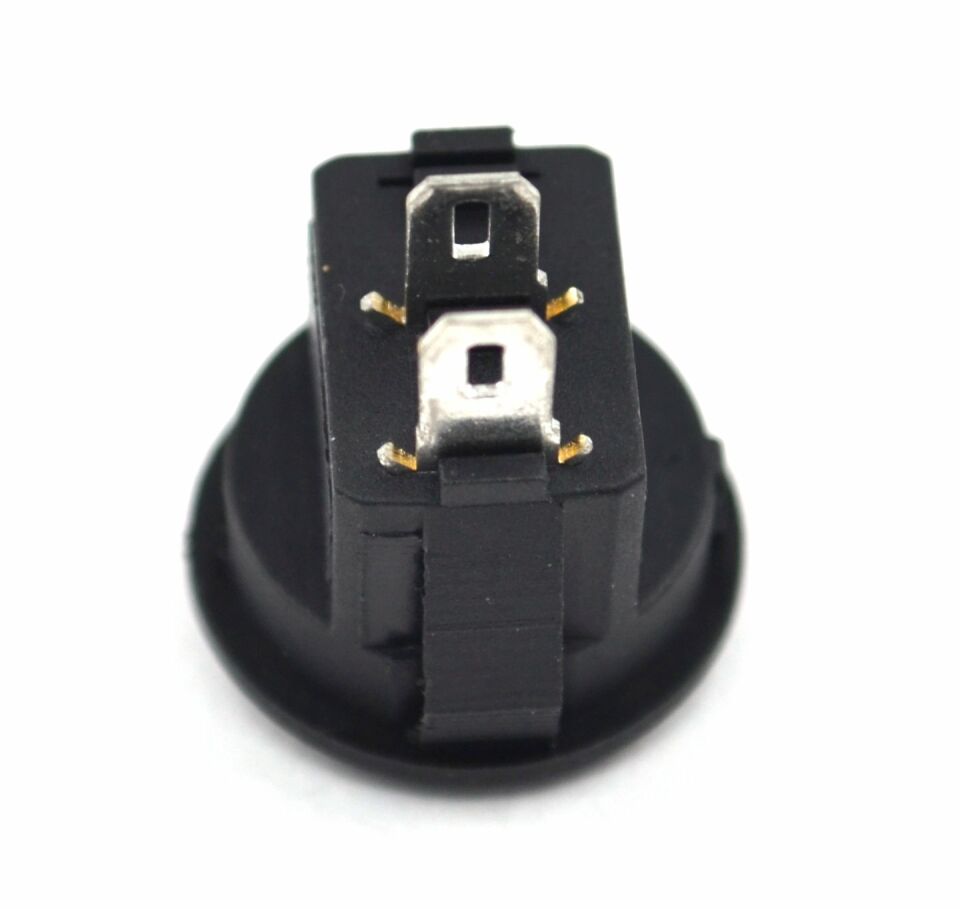 Mini 16mm Yuvarlak Siyah Anahtar 1-0 Rocker MT-ANK33