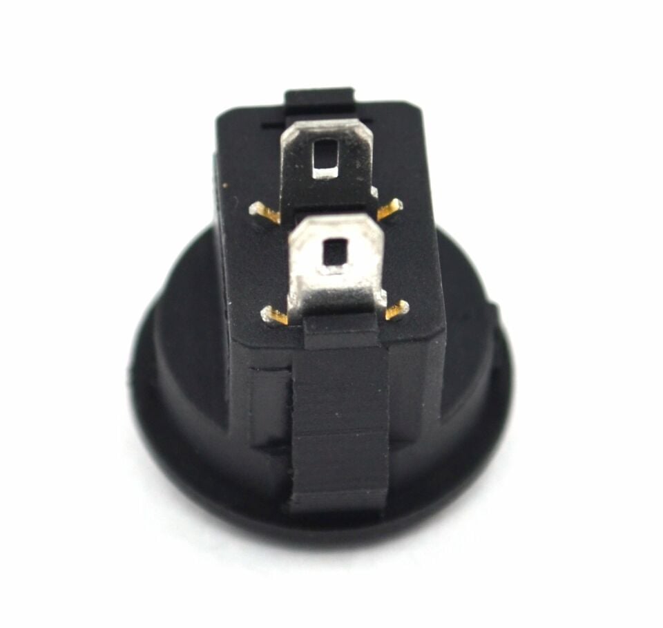 Mini 16mm Yuvarlak Siyah Anahtar 1-0 Rocker MT-ANK33