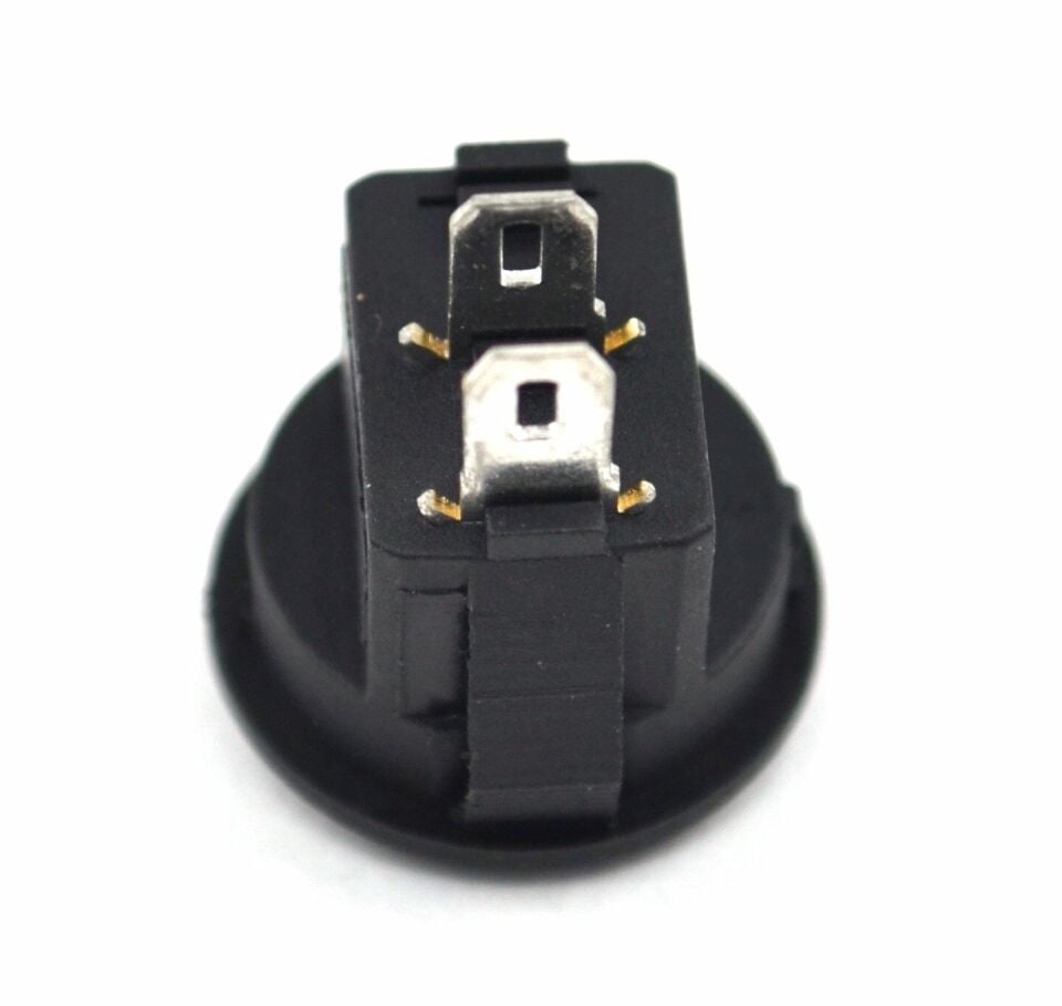 Mini 15mm Yuvarlak Siyah Anahtar 1-0 Rocker MT-ANK33