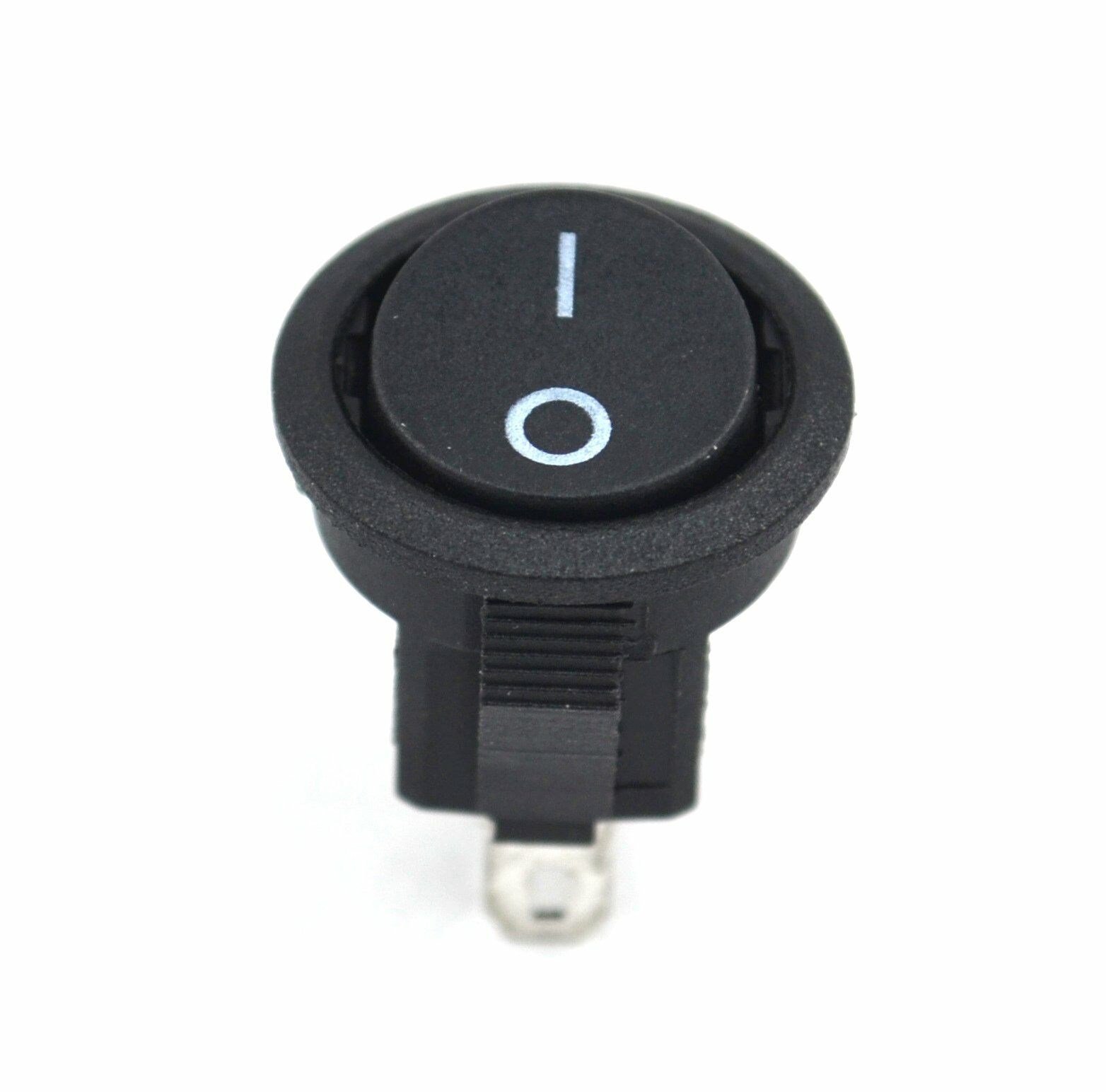 Mini 15mm Yuvarlak Siyah Anahtar 1-0 Rocker MT-ANK33