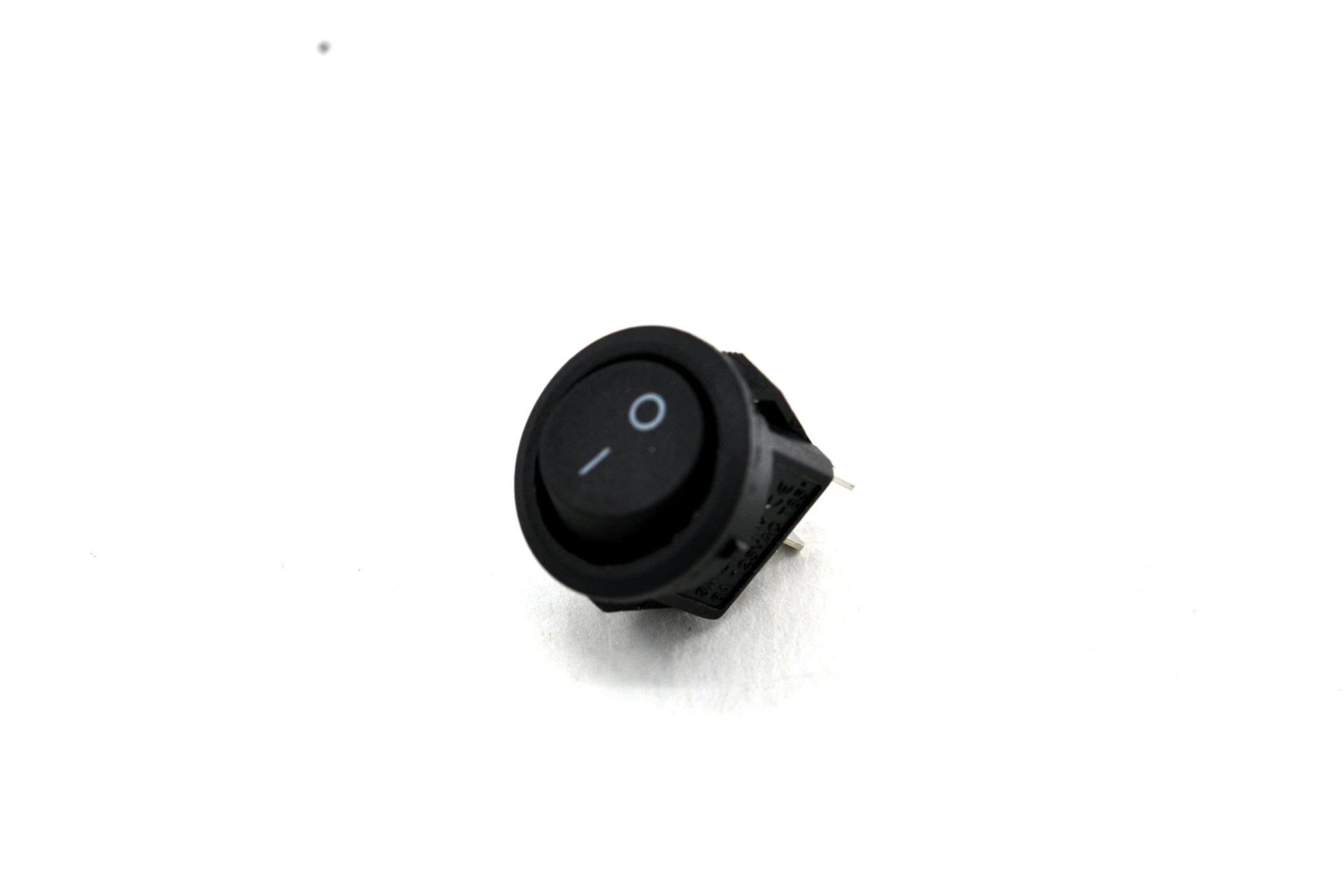 Mini 15mm Yuvarlak Siyah Anahtar 1-0 Rocker MT-ANK33
