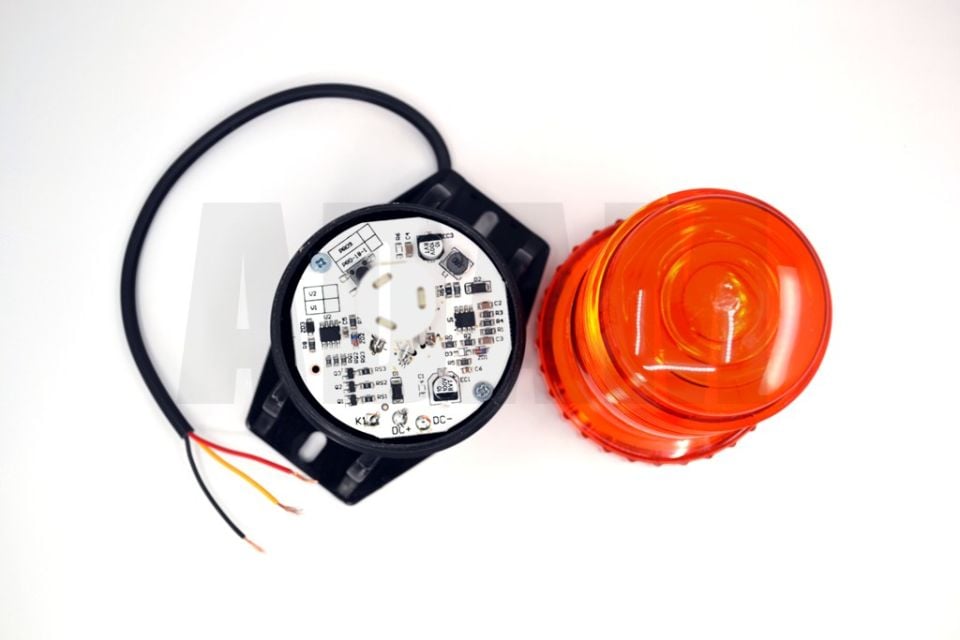 Mini İnce Çakar Tepe Lambası Turuncu 12V-110V Aralığı Çalışır