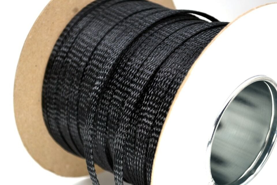 30mm Kablo Toplama Çorabı Siyah 50 Metrelik Top MT-KTC30 Çorap