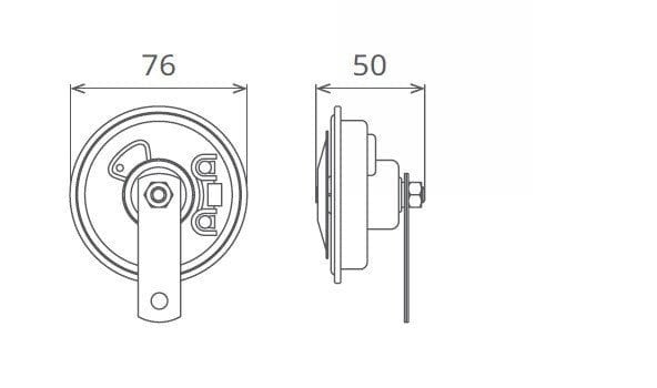 12V Güçlendirilmiş Motosiklet Kornası