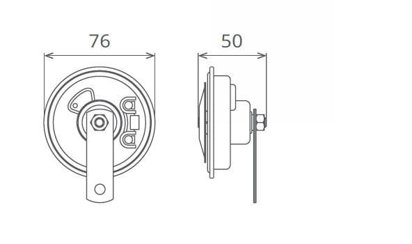 12V Güçlendirilmiş Motosiklet Kornası