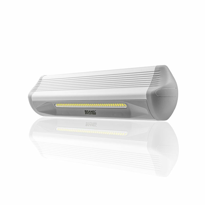 12V-24V Dc 36 Power LED Lamba Su Geçirmez Beyaz Işık Gri Alüminyum Soğutuculu