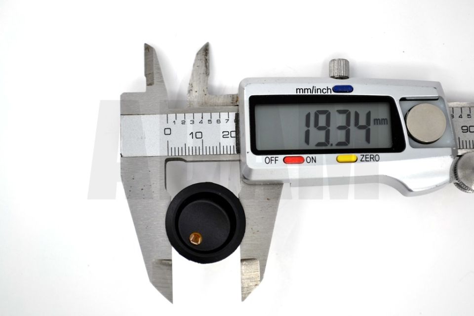 Yuvarlak Sarı Ledli Elektrik Anahtarı 1-0 Işıklı Rocker 12V