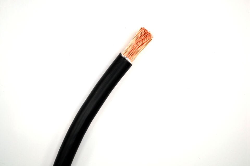 1 Metre 35mm² Siyah Bakır Akü Kablosu Fly Şase