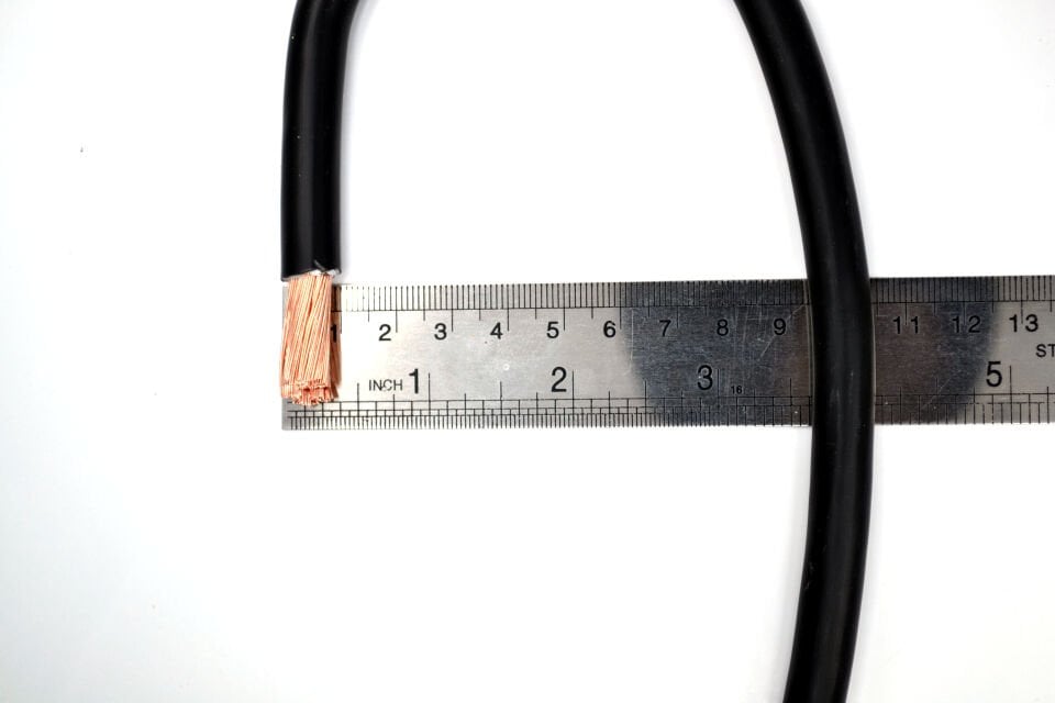 1 Metre 35mm² Siyah Bakır Akü Kablosu Fly Şase