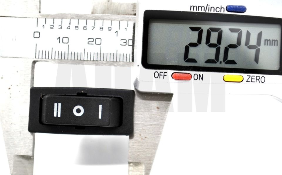 Cam Anahtarı Düğmesi Işıksız İnce Tip 3 Pin 1-0-2 Yaylı