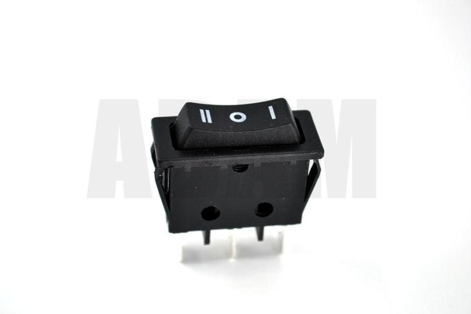 Cam Anahtarı Düğmesi Işıksız İnce Tip 3 Pin 1-0-2 Yaylı